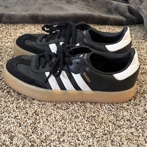 Adidas Samba Black White Gum Sole Shoes